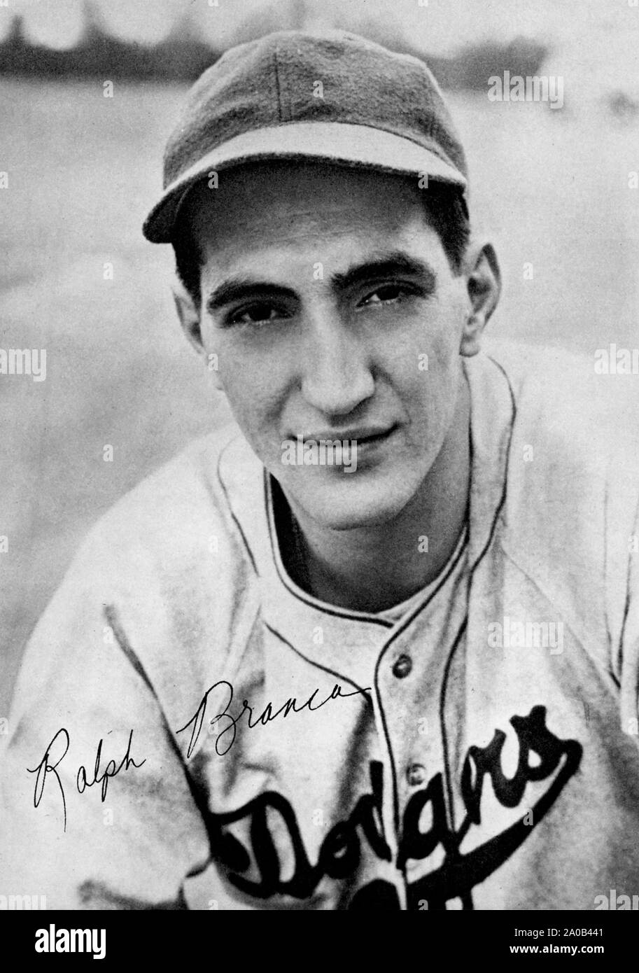 Jahrgang Foto: Baseballspieler Ralph Branca, warf mit dem Brooklyn Schwindler in den 40er und 50er Jahren. . Stockfoto