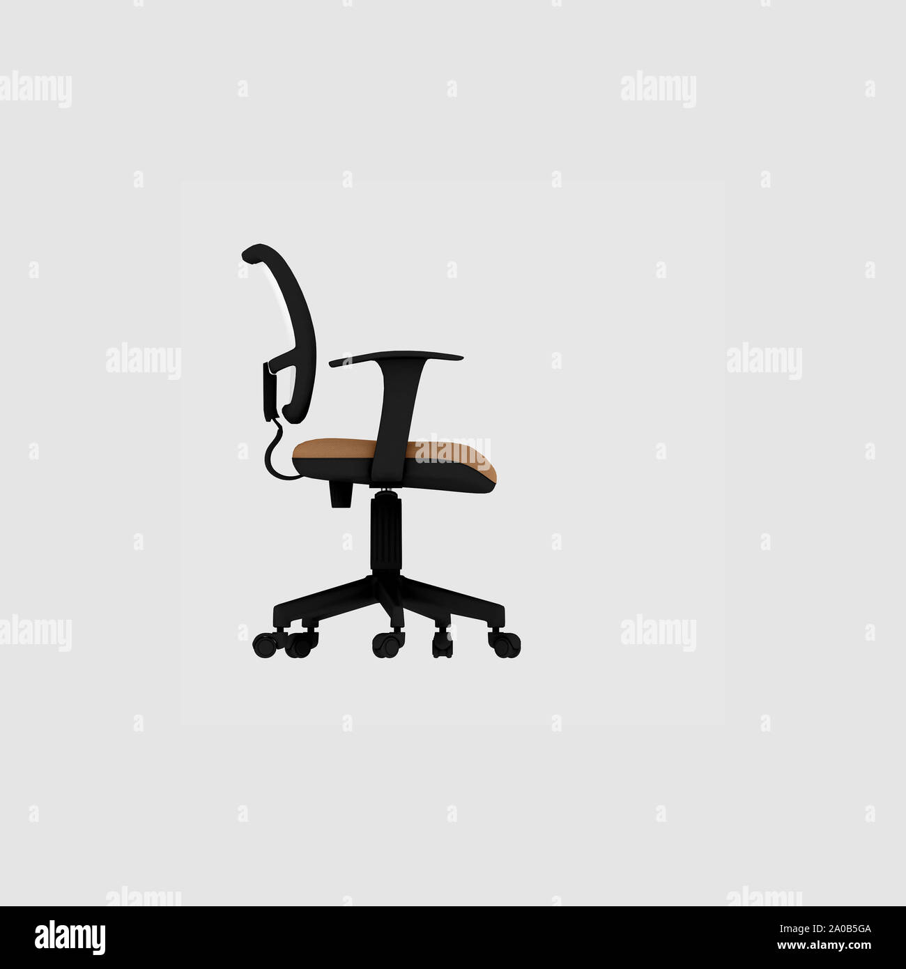 Modernes Design Sessel auf weißem Hintergrund Stockfoto