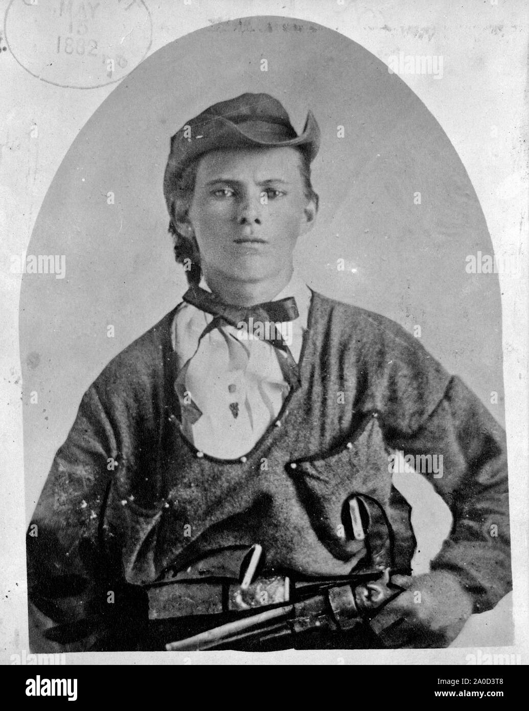 Jesse James Portrait - 1882 Stockfoto