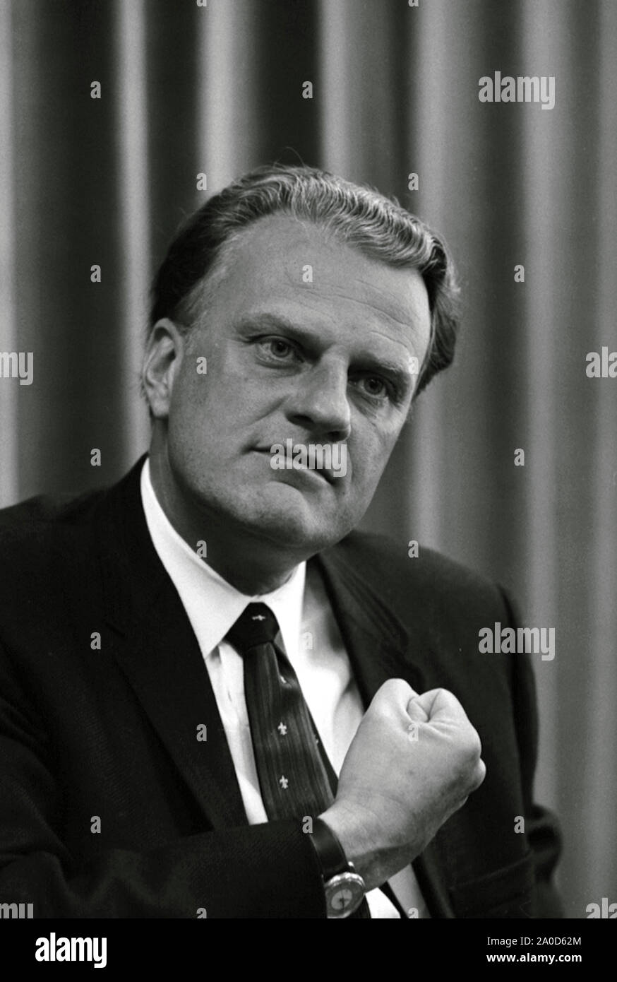 Christliche Evangelisten Billy Graham Stockfoto