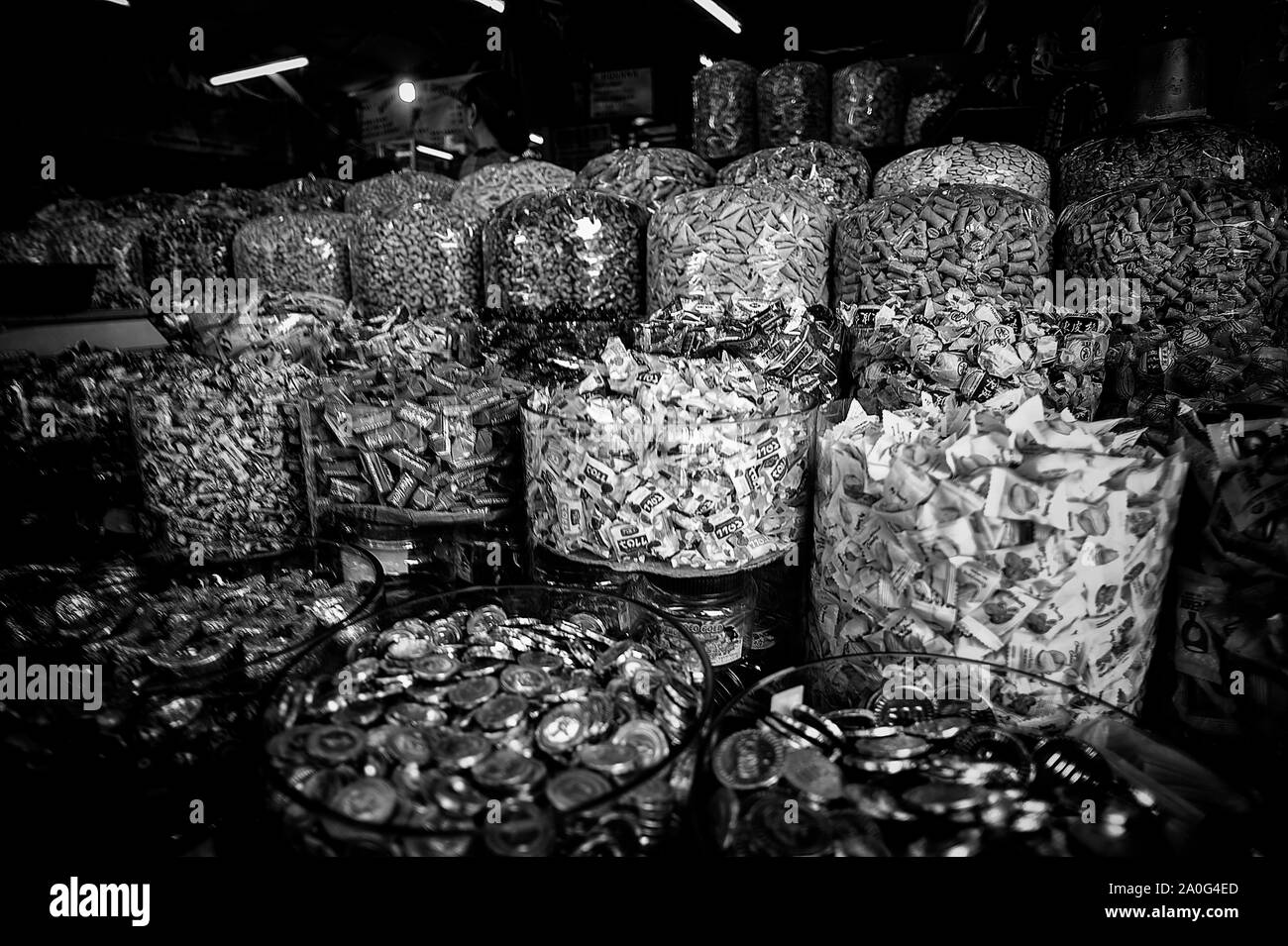 Bonbons Street Hersteller Stockfoto