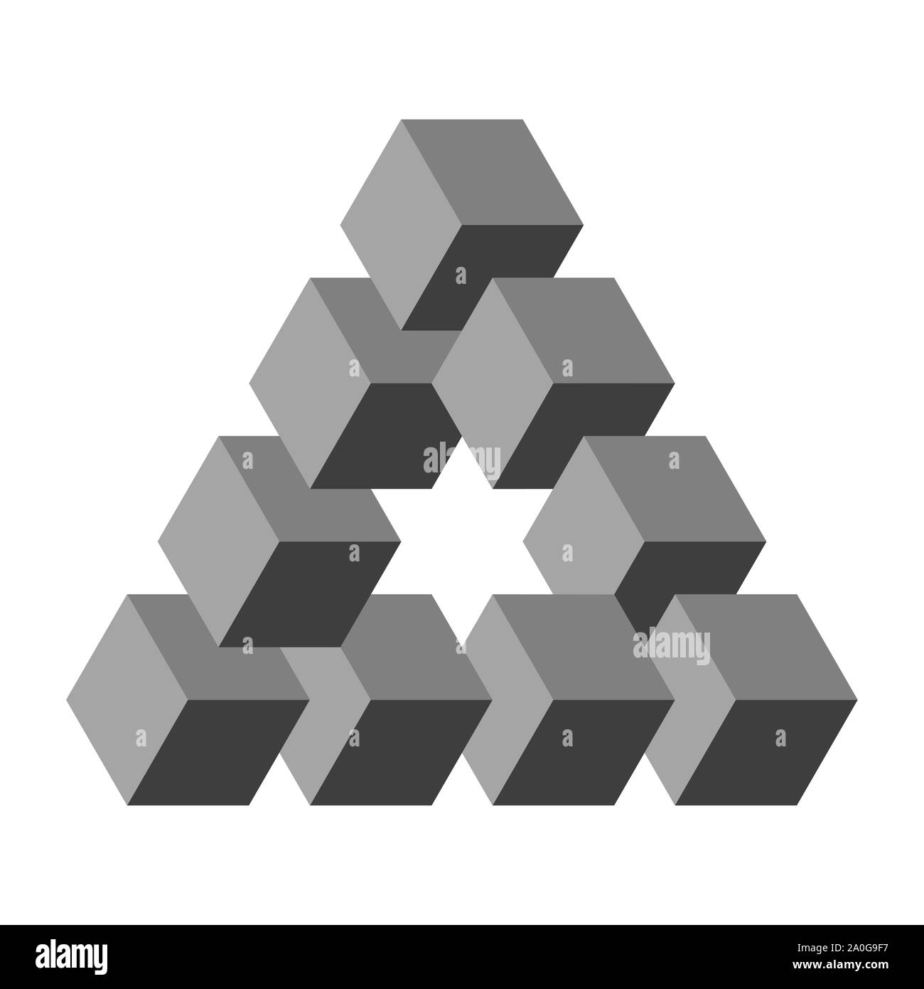 Penrose Dreieck Stockfoto