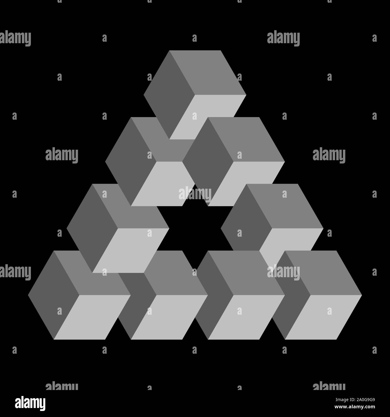 Penrose Dreieck Stockfoto