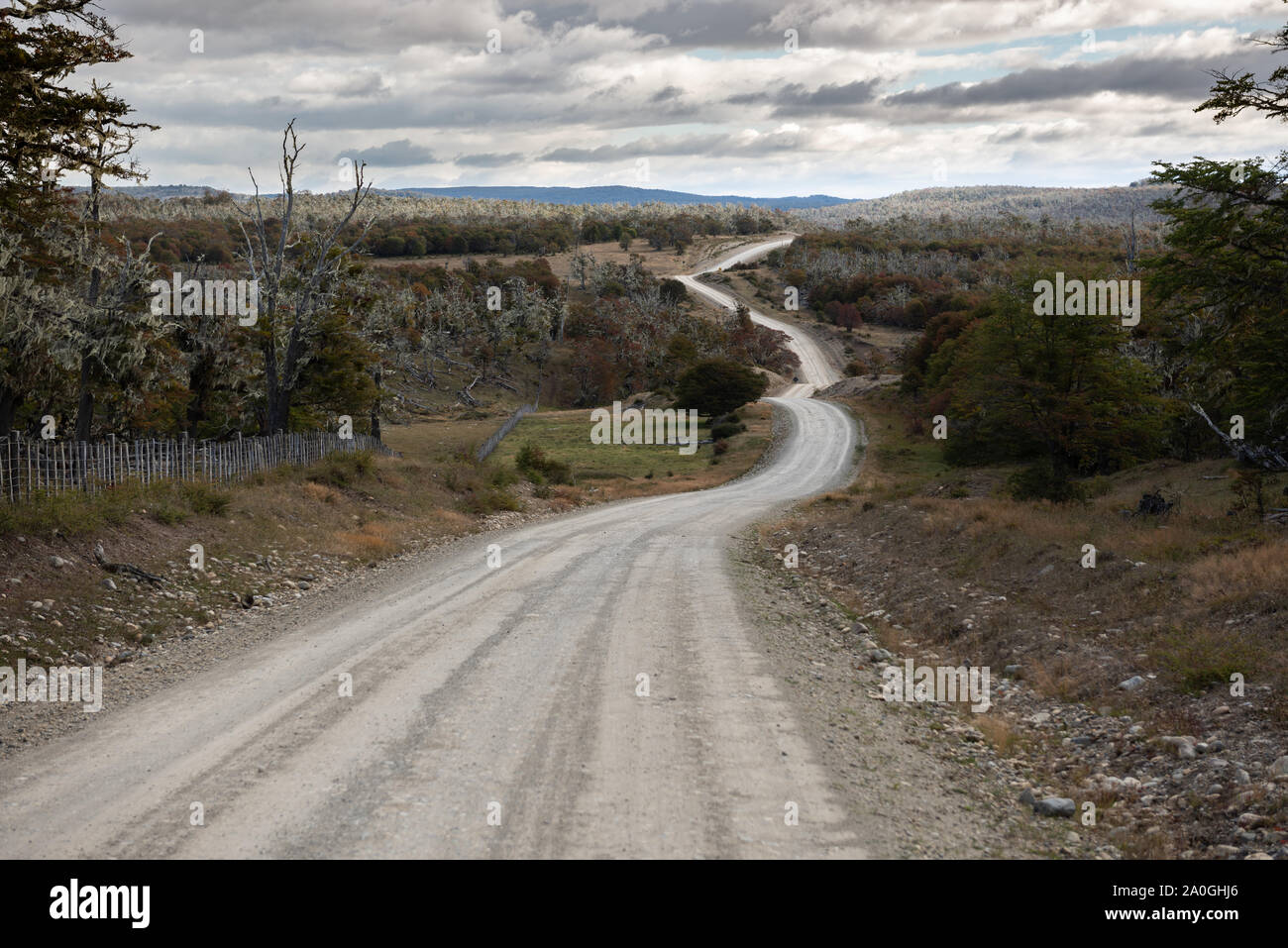 Auf der Insel Feuerland, Patagonien genommen Stockfoto