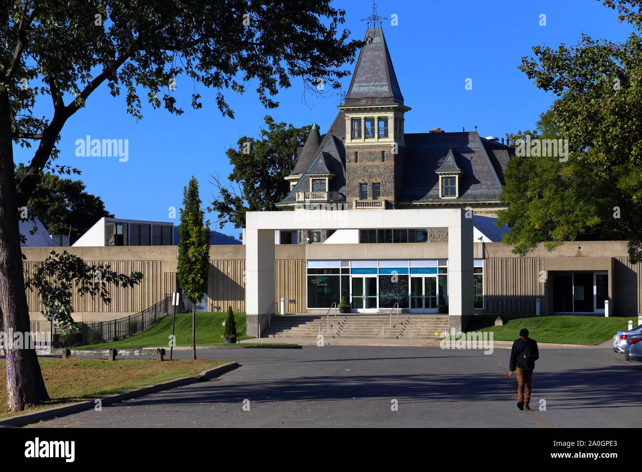 Hudson River Museum und Glenview Mansion, 511 Warburton Avenue, Yonkers, NY Stockfoto