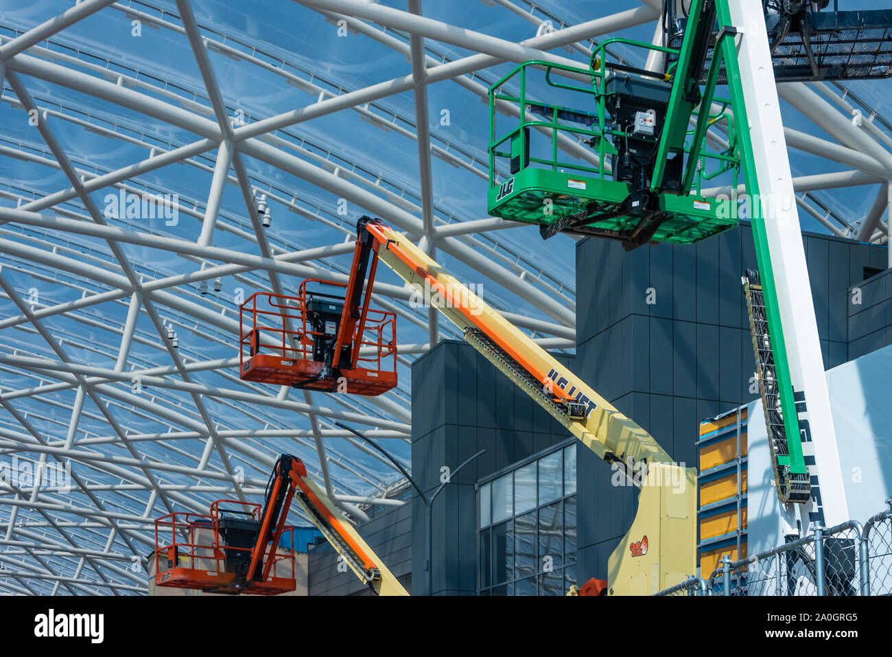 Renovierung im Gange am internationalen Flughafen Hartsfield-Jackson Atlanta Domestic Terminal in Atlanta, Georgia. (USA) Stockfoto