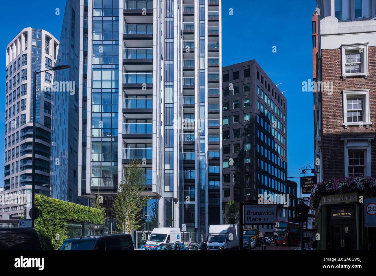 Der Atlas Gebäude, 145 City Road, London, England, Großbritannien Stockfoto