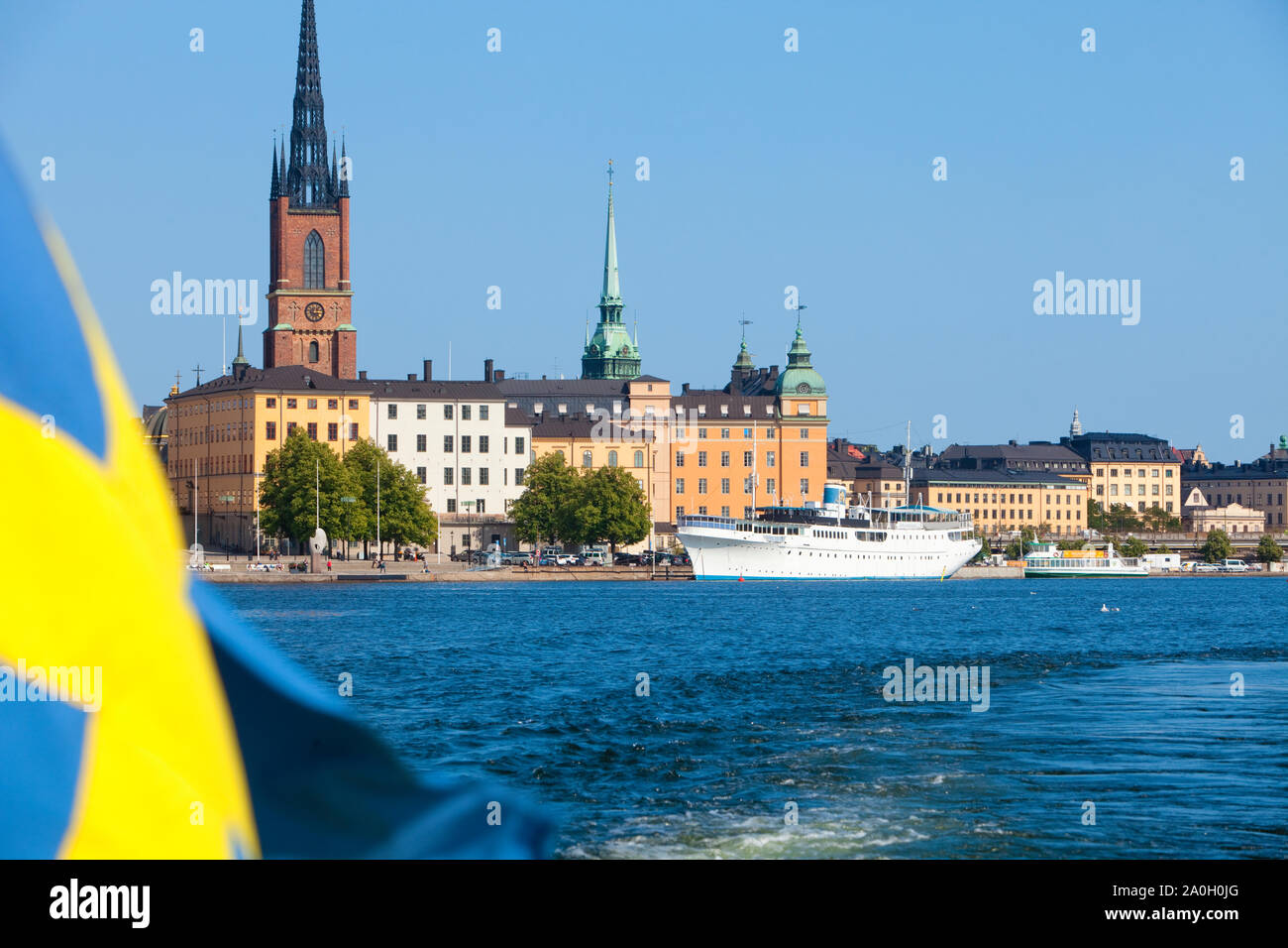 Schweden, Stockholm - riddarholmen Insel und See MŠlaren. Stockfoto