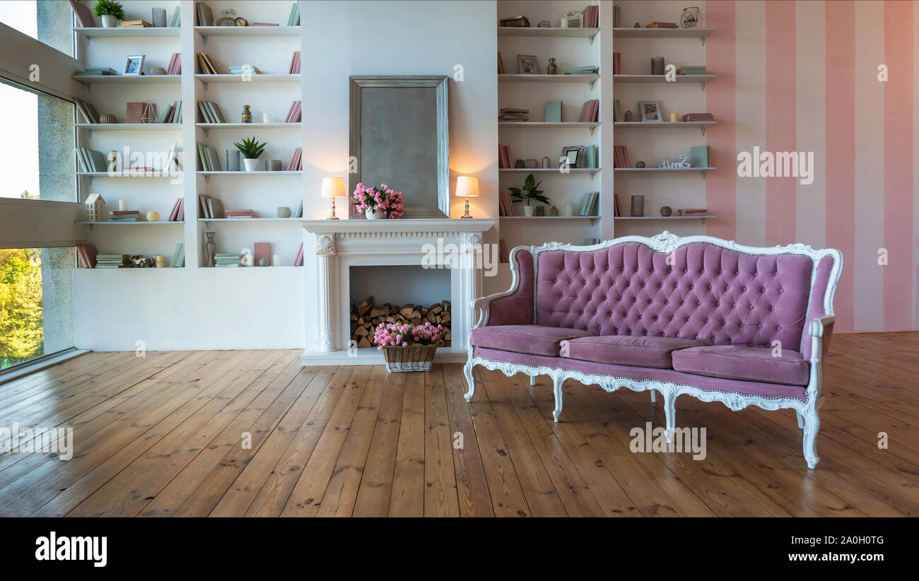 Gemauerten Kamin Ins Kamin Aus Stein Kusten Farbe Wand Gemutliche Alkoven Grau Interior Design Ideen Stockfotografie Alamy
