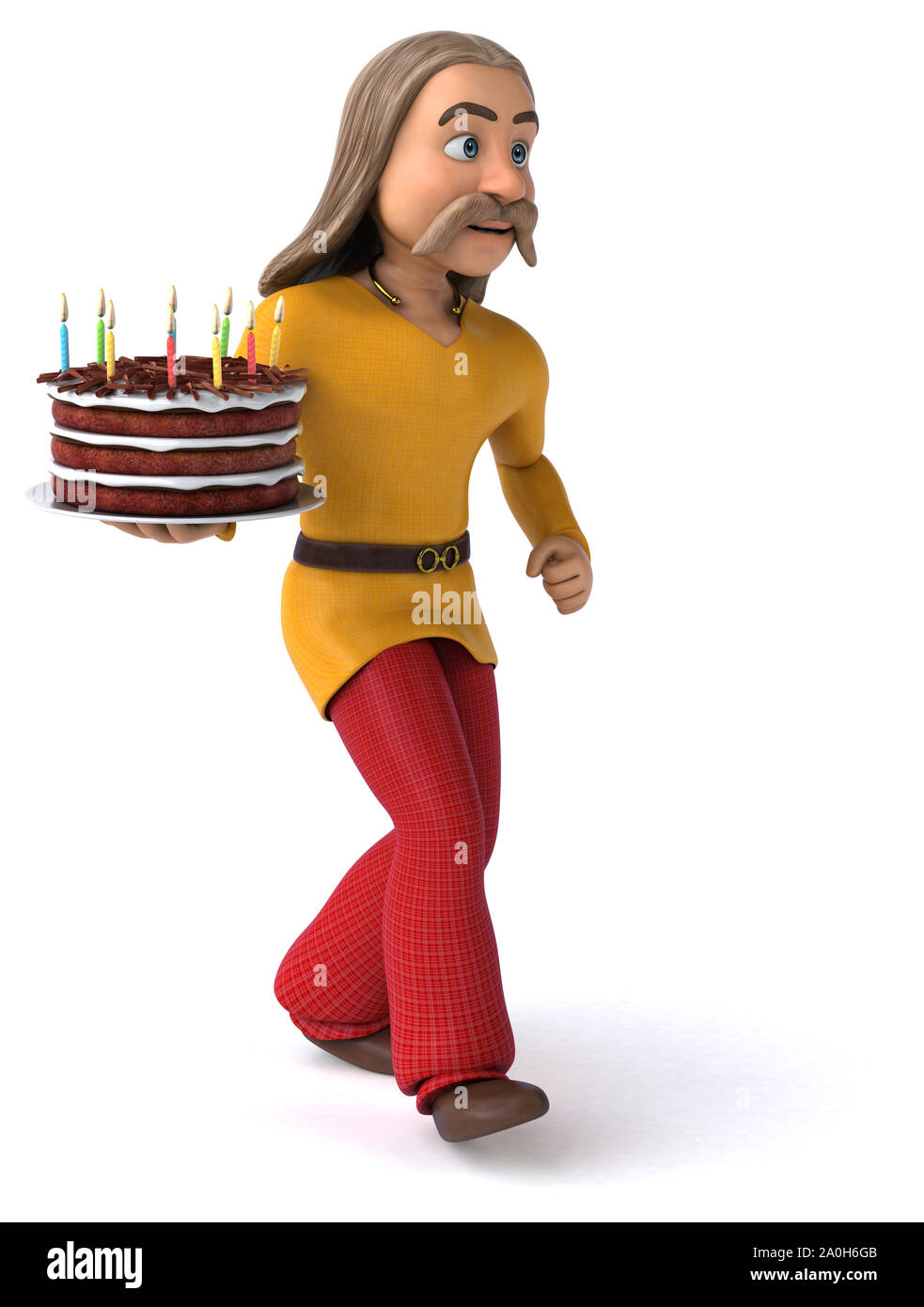 Spaß gaulois - 3D-Darstellung Stockfoto