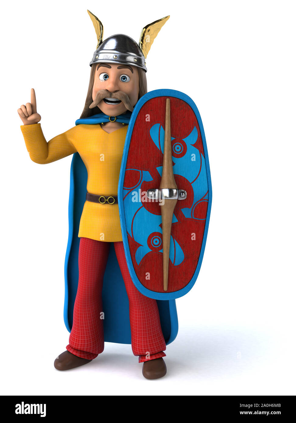 Spaß gaulois - 3D-Darstellung Stockfoto