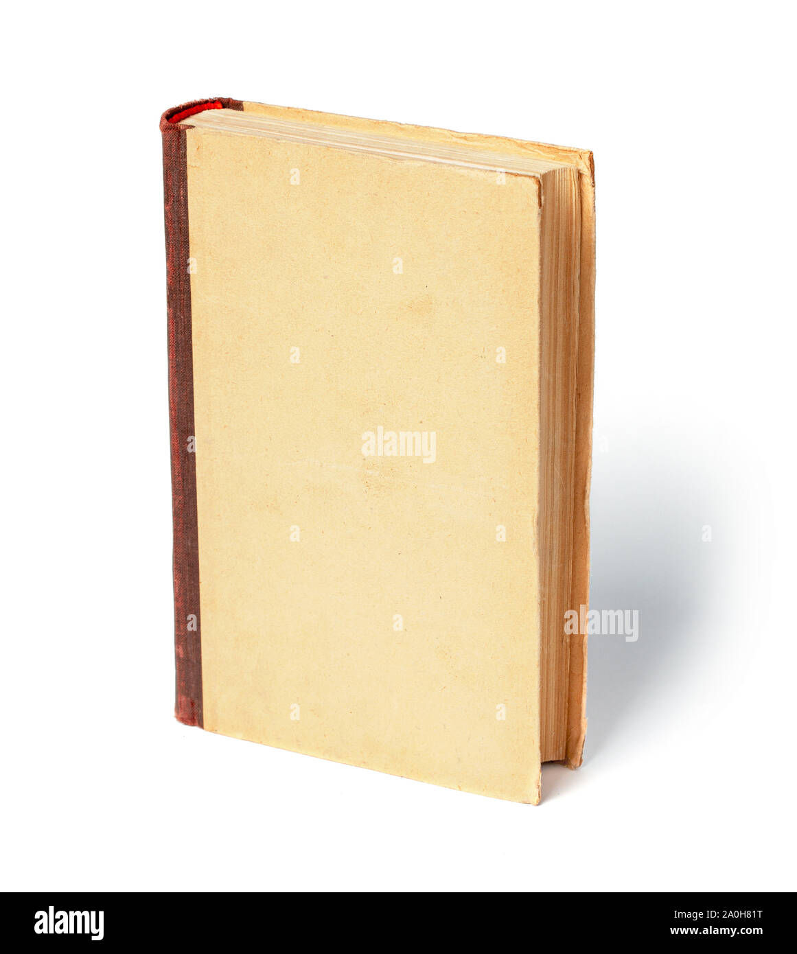 Altes Buch isoliert auf weißem Hintergrund Stockfoto