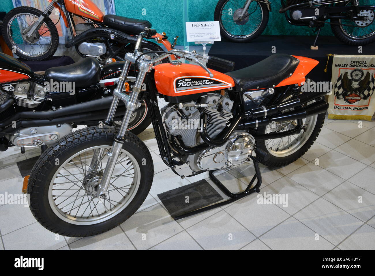 Harley Davidson Motorrad. Stockfoto