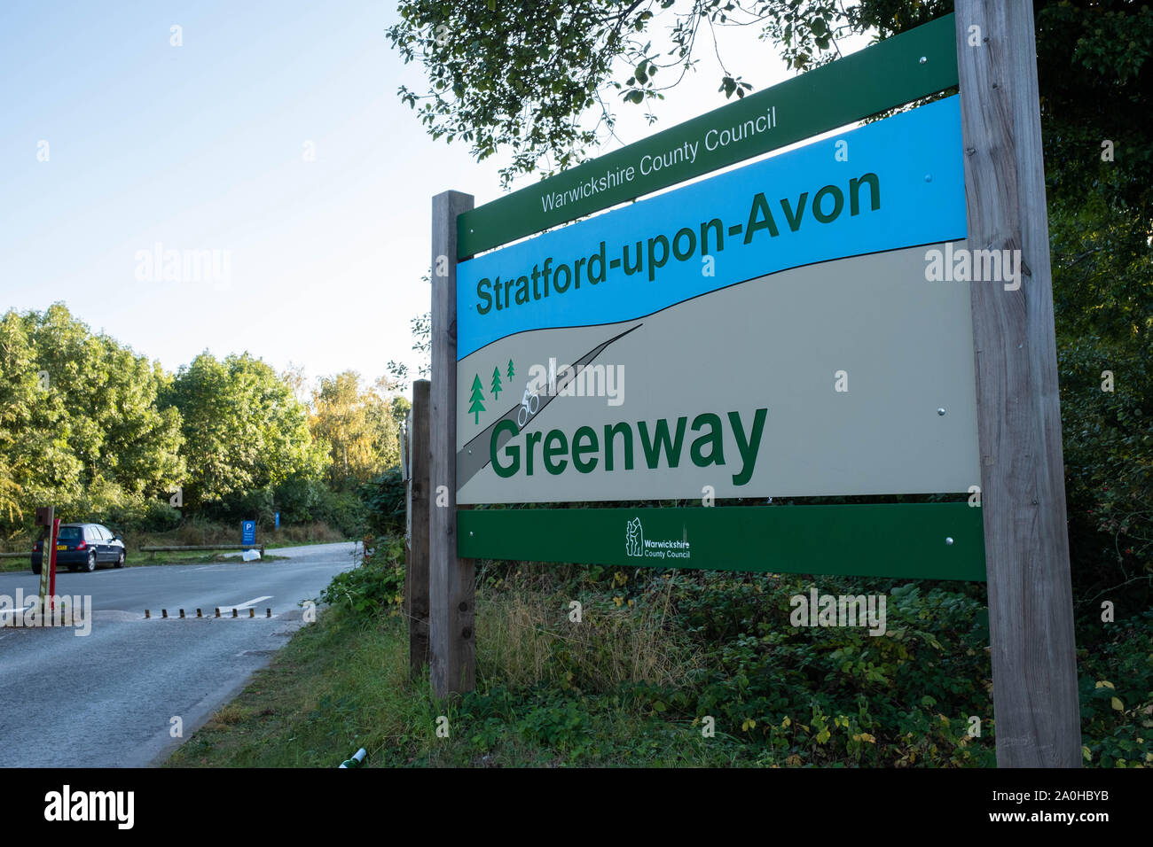 Stratford Greenway, Warwickshire Land Parks Stockfoto