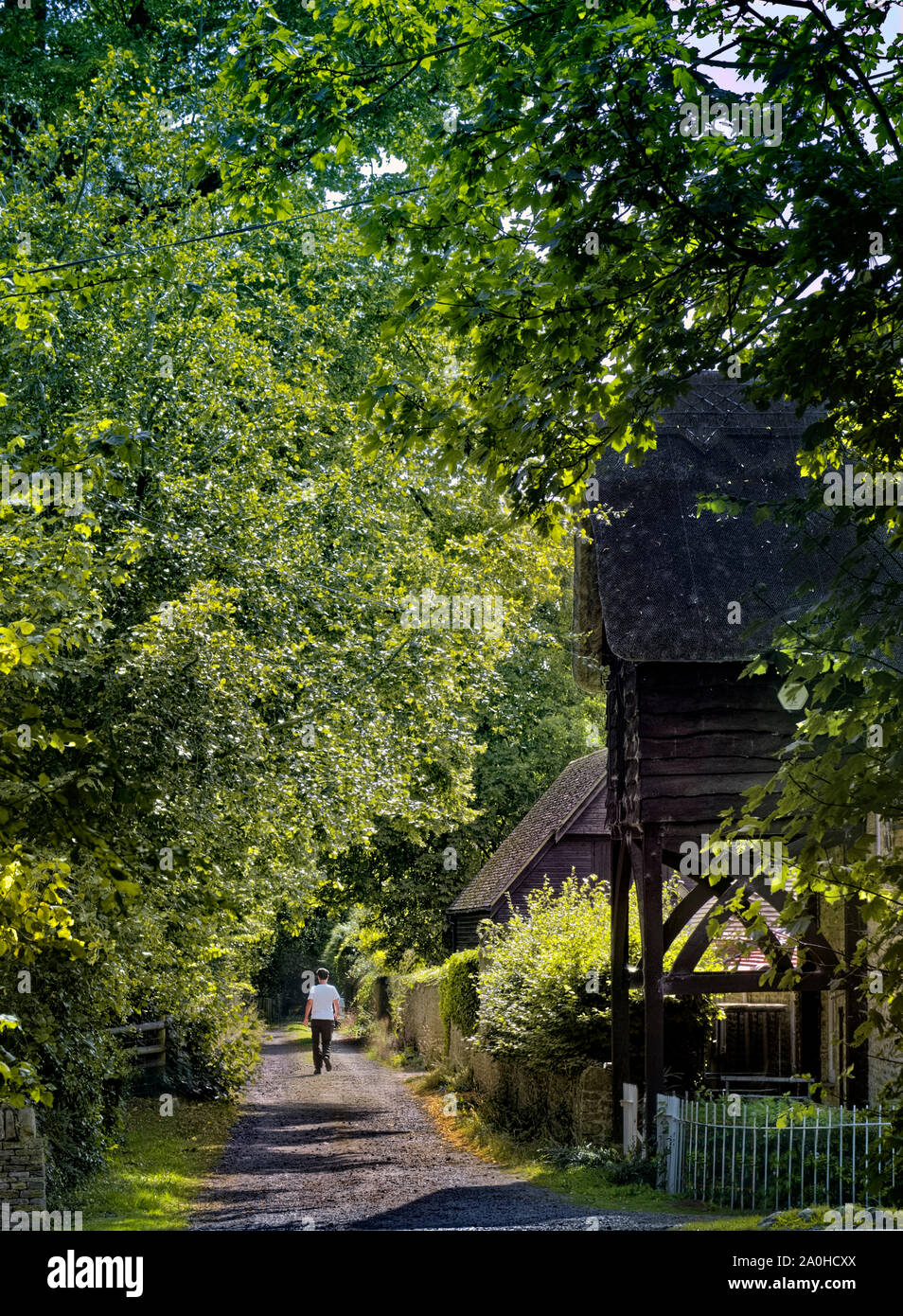 Die alten Coach Road, Tubney, Oxfordshire, Großbritannien Stockfoto