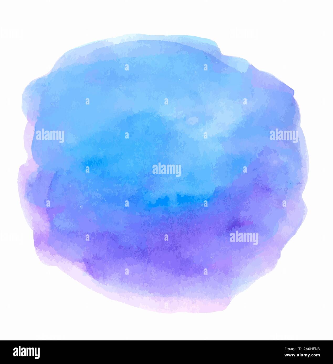 Hand abstract Violett und Blau vector Aquarell Textur auf einem weißen Hintergrund dargestellt Stock Vektor