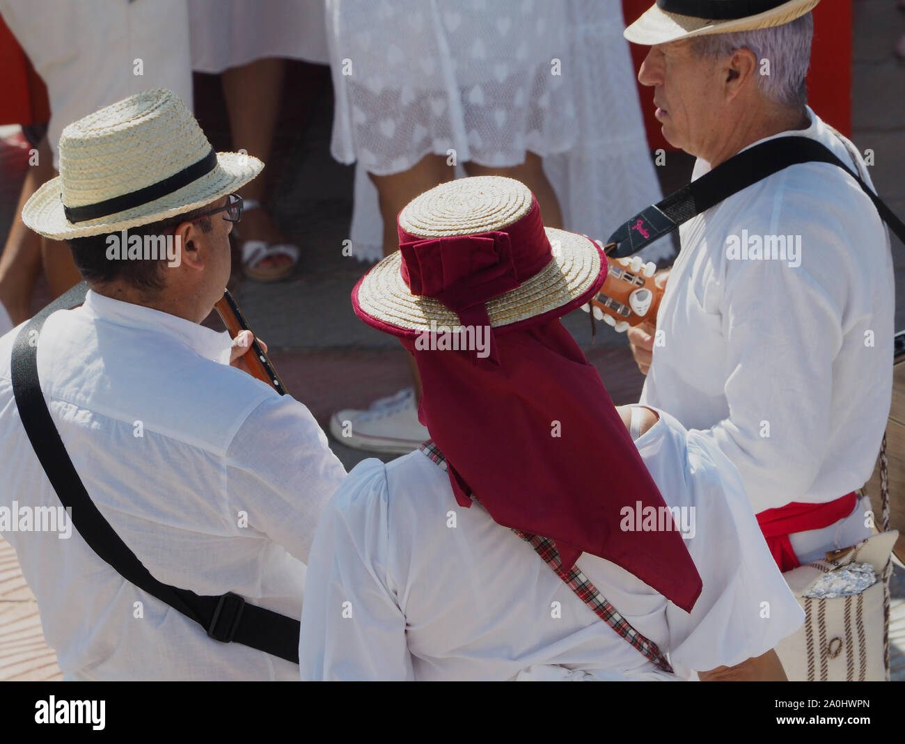 Die ältesten mit Musikinstrumenten Stockfoto