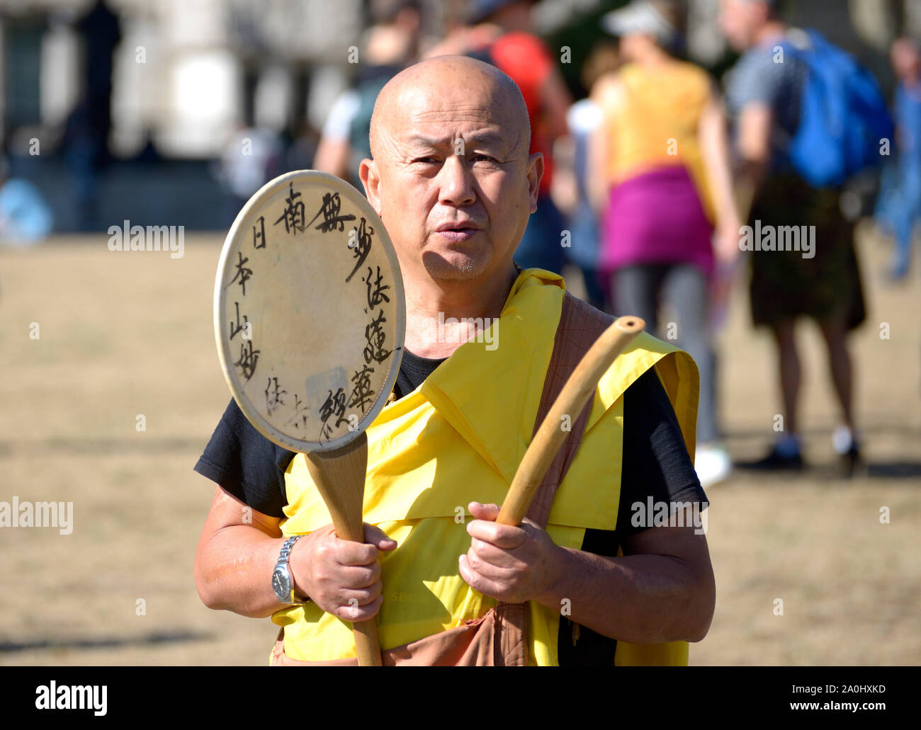 London, Großbritannien. September 2019. Der globale Klimastreik in London marschiert von Westminster, entlang der Themse zum Trafalgar Square. Stockfoto London, Großbritannien. September 2019. Der globale Klimastreik in London marschiert von Westminster, entlang der Themse zum Trafalgar Square. Stockfoto