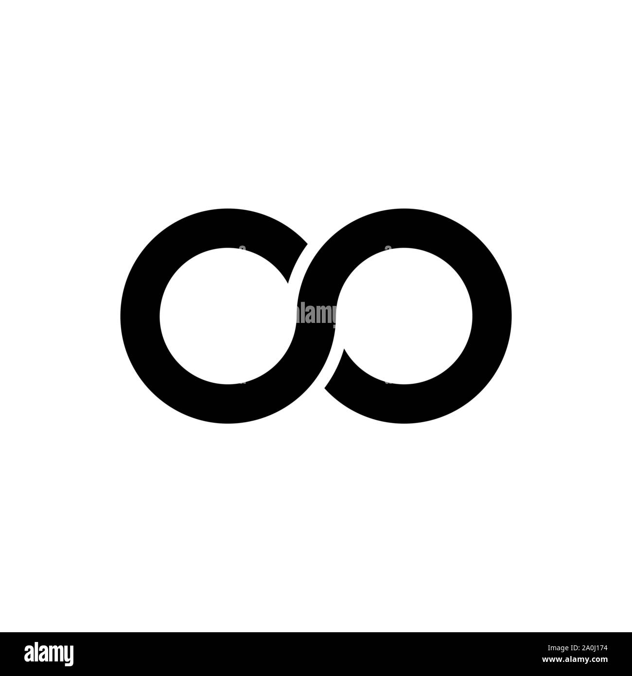 Infinity Symbol Symbole Vector Illustration. Uneingeschränkte, grenzenlose Symbol, sign. Stock Vektor