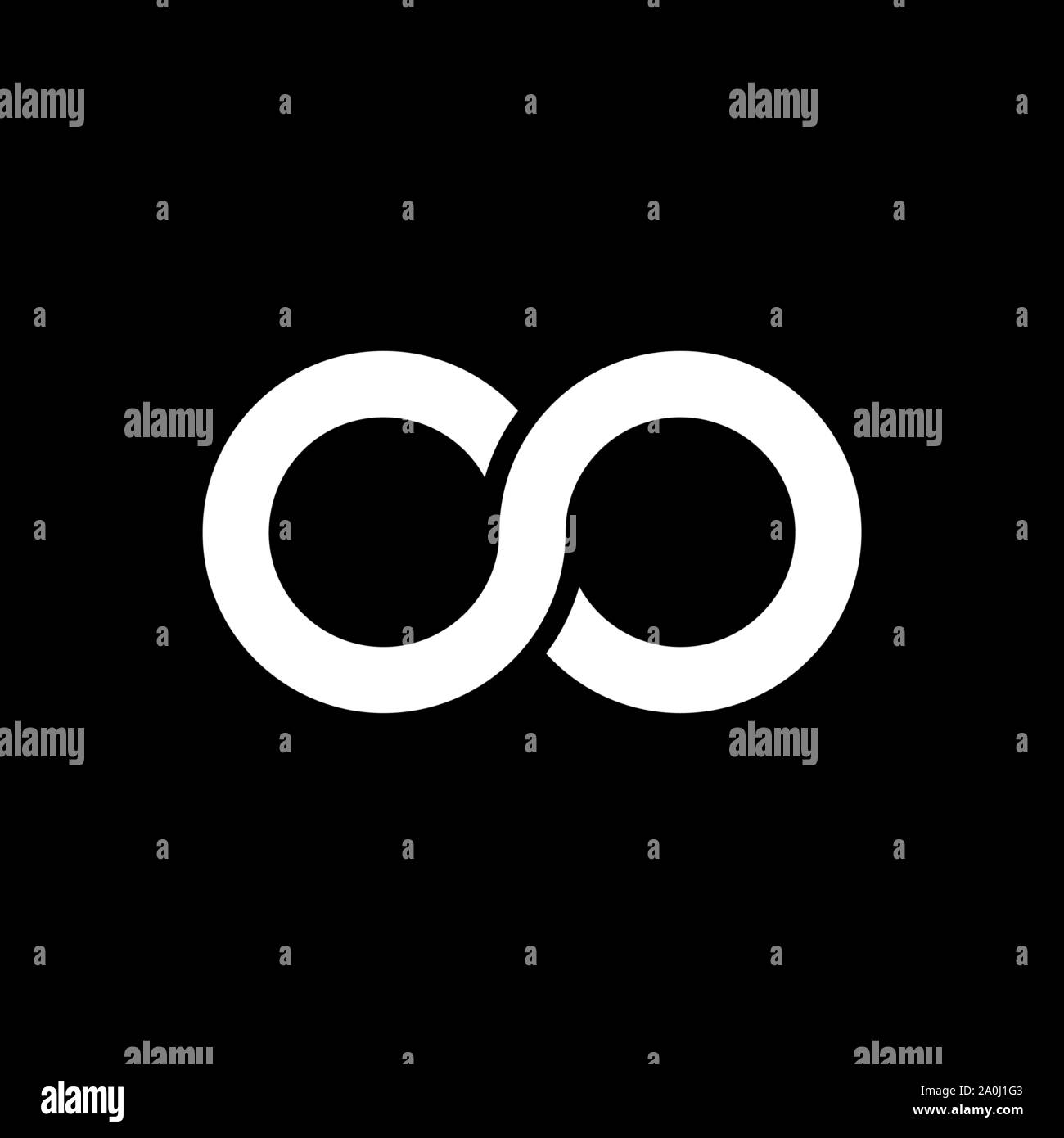 Infinity Symbol Symbole Vector Illustration. Uneingeschränkte, grenzenlose Symbol, sign. Stock Vektor