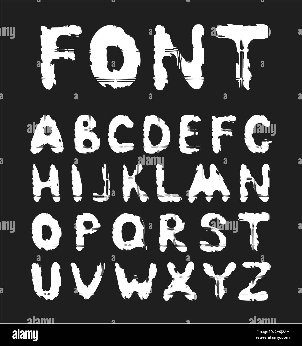 Grunge weiße Schrift auf schwarzem Hintergrund Stock Vektor