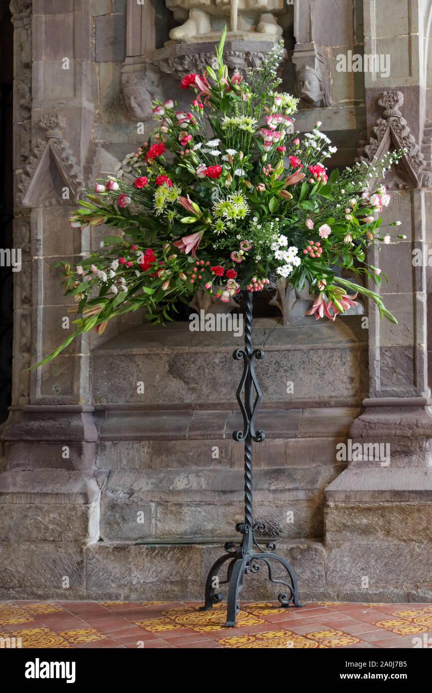 ST DAVID'S, PEMBROKESHIRE/UK - 13. SEPTEMBER: Innenansicht der Kathedrale von St David's in Pembrokeshire am 13. September 2019 Stockfoto