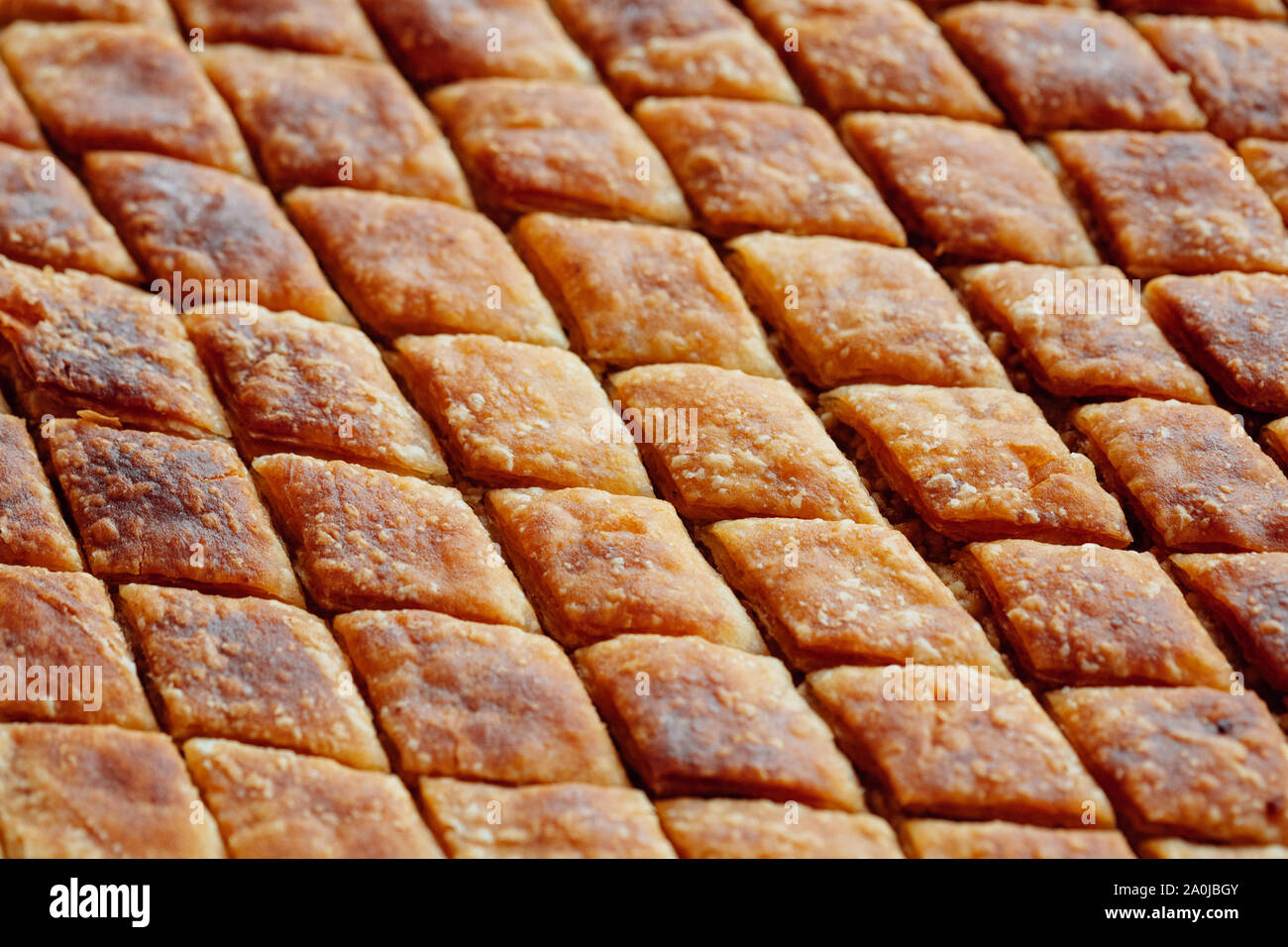 Hausgemachtes Walnuss fest Baklava. Traditionelles türkisches Dessert des Ramadan und Opfer fest Stockfoto
