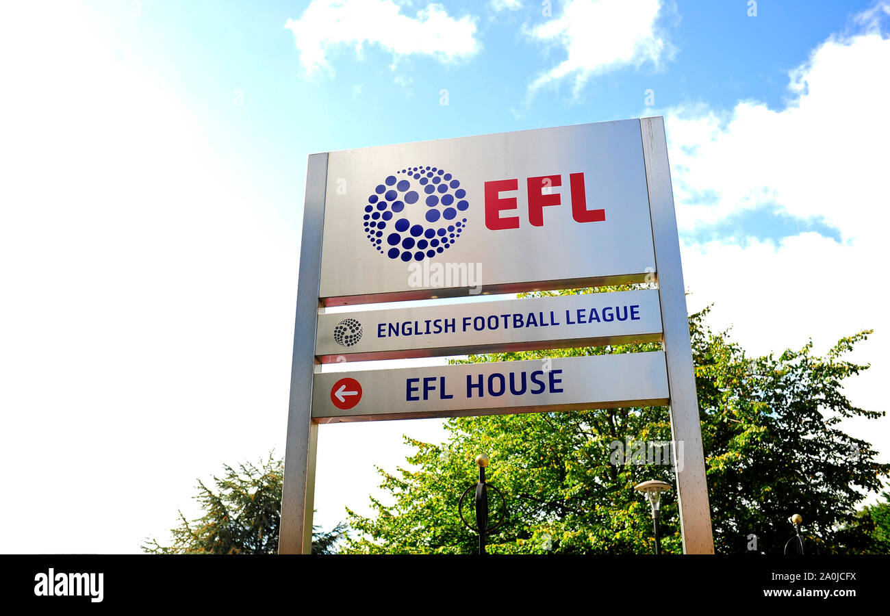 Der englische Fußball-Liga Hauptquartier auf Fishergate, Preston, Großbritannien Stockfoto