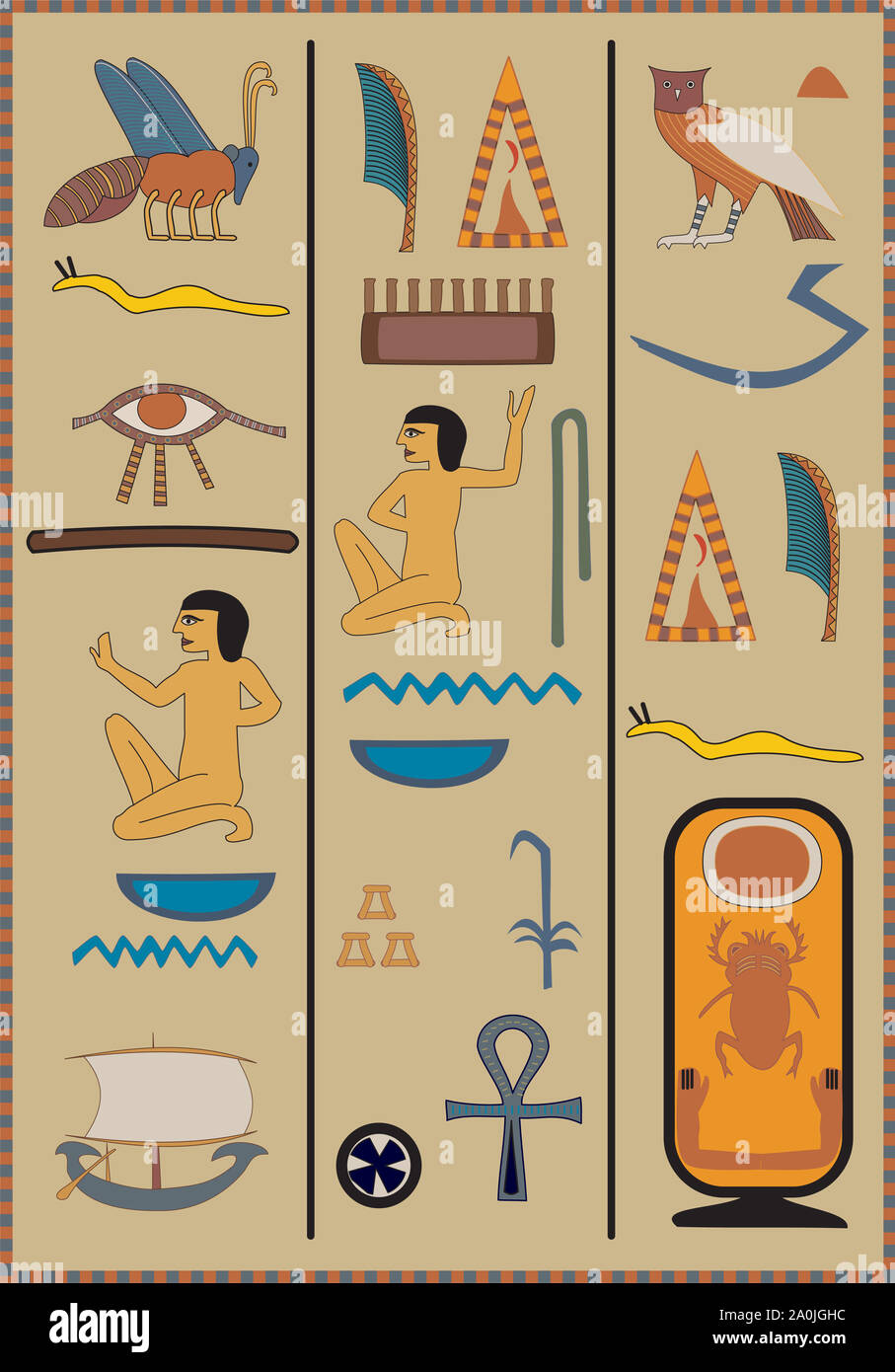 Hieroglyphe biene Fotos und Bildmaterial in hoher Auflösung Alamy