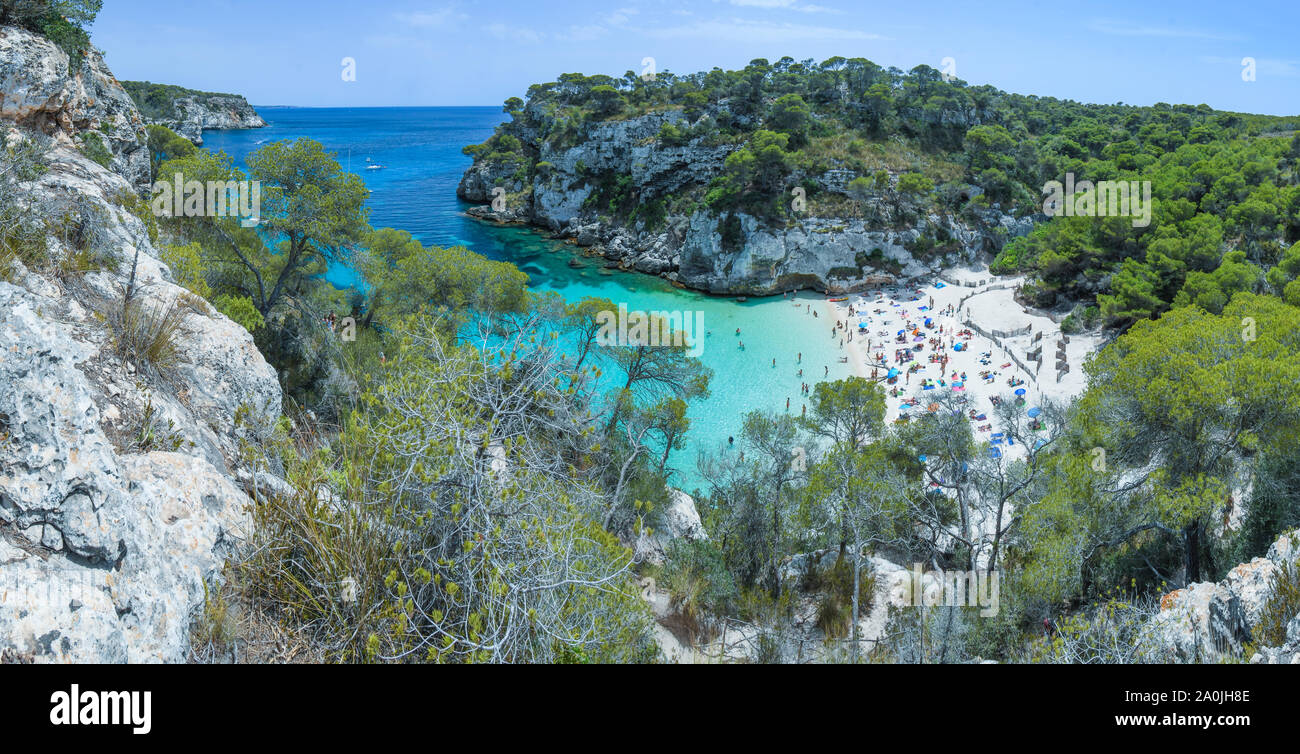Cala Macarella Menorca Stockfoto