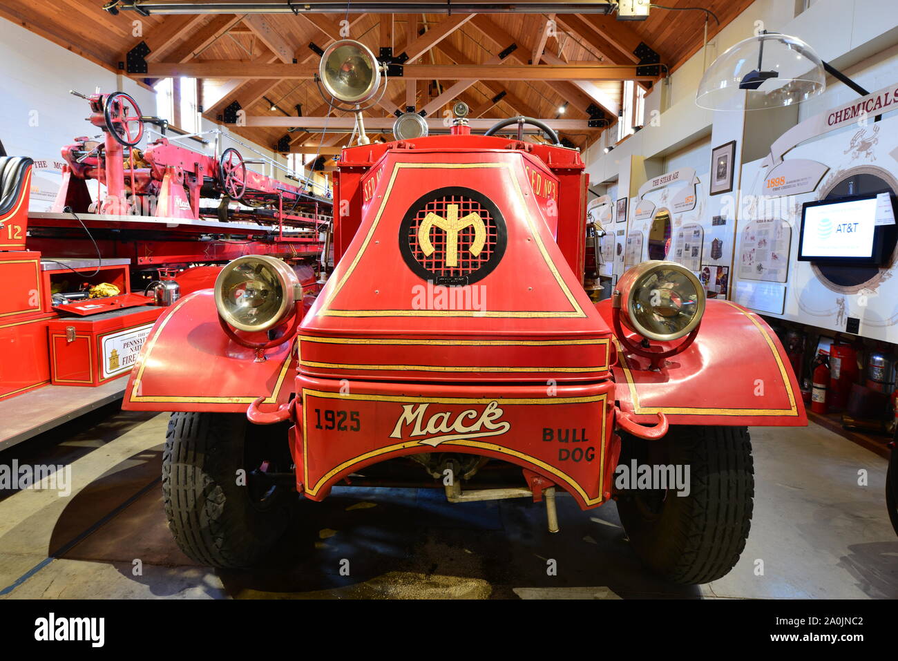 Ein vintage American Fire Engine. Stockfoto