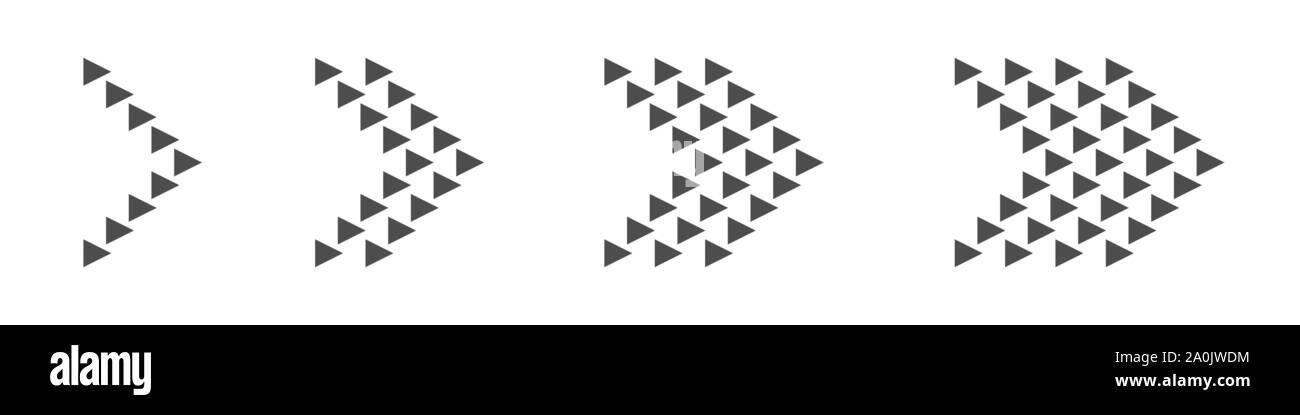 Pfeil-Icon-set Stock Vektor