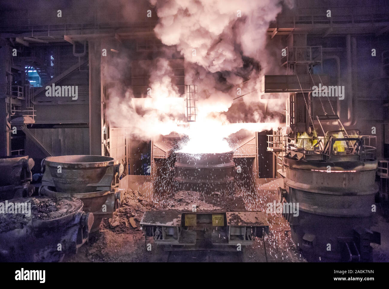 Hochofen in brasilianischen Stahlindustrie (CSN) Stockfoto