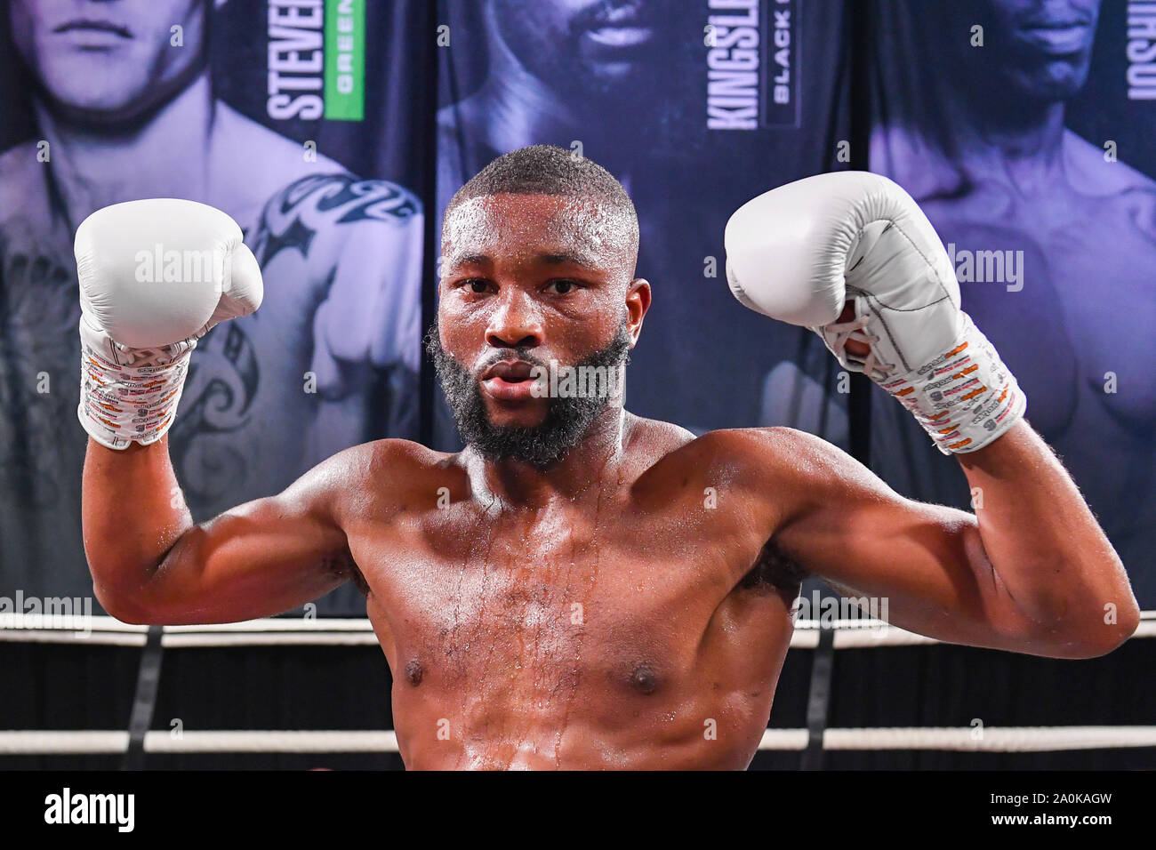 London, Großbritannien. 20 Sep, 2019. Derrick Osaze (UB 3 Sieger) vs TBA während unter Kampf Karte der ultimative Boxxer 5 Turnier in der O2 Arena Indigo am Freitag, 20. September 2019 in London, Vereinigtes Königreich. Credit: Taka Wu/Alamy leben Nachrichten Stockfoto