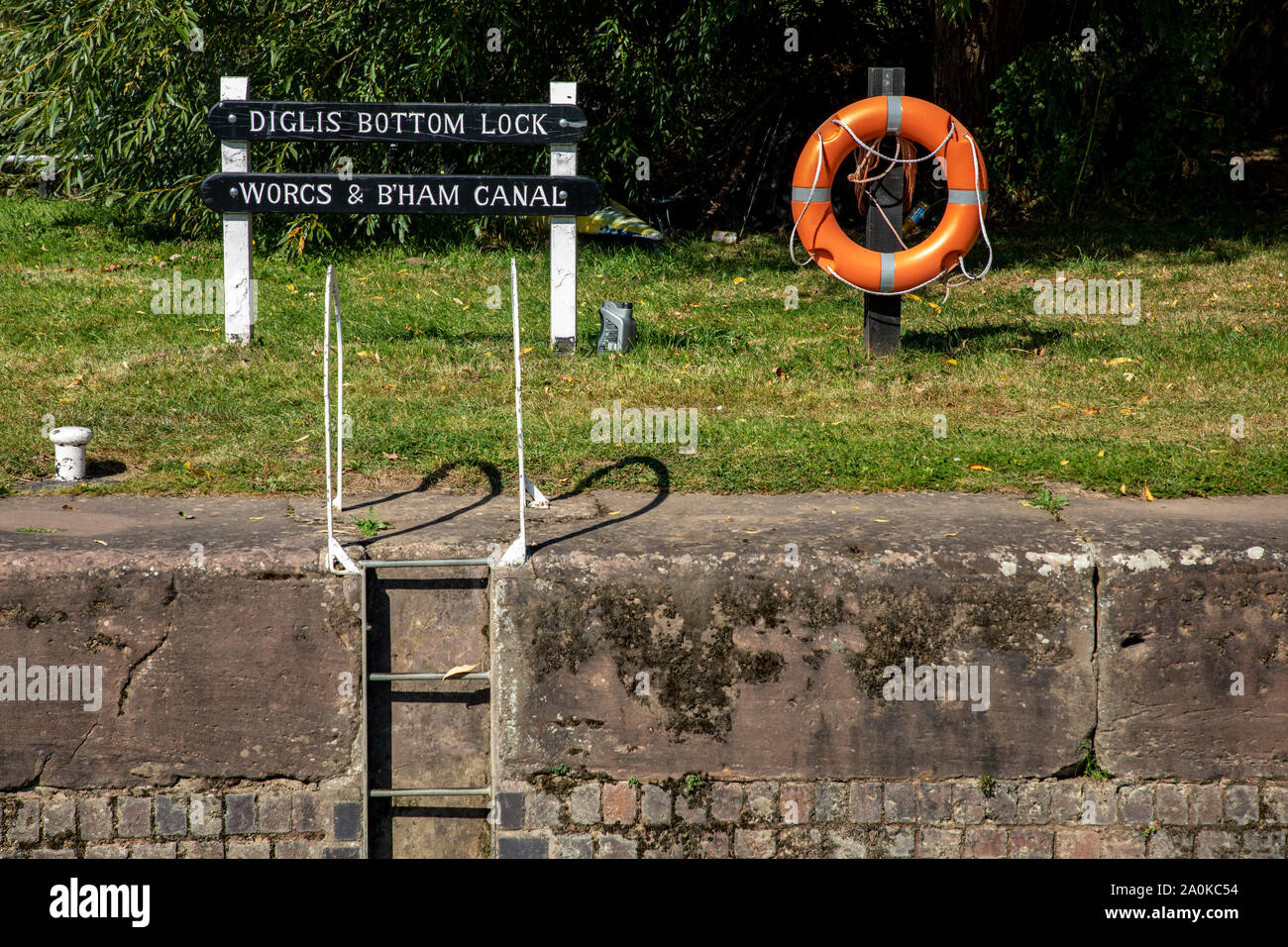 Worcester Birmingham Canal Stockfoto