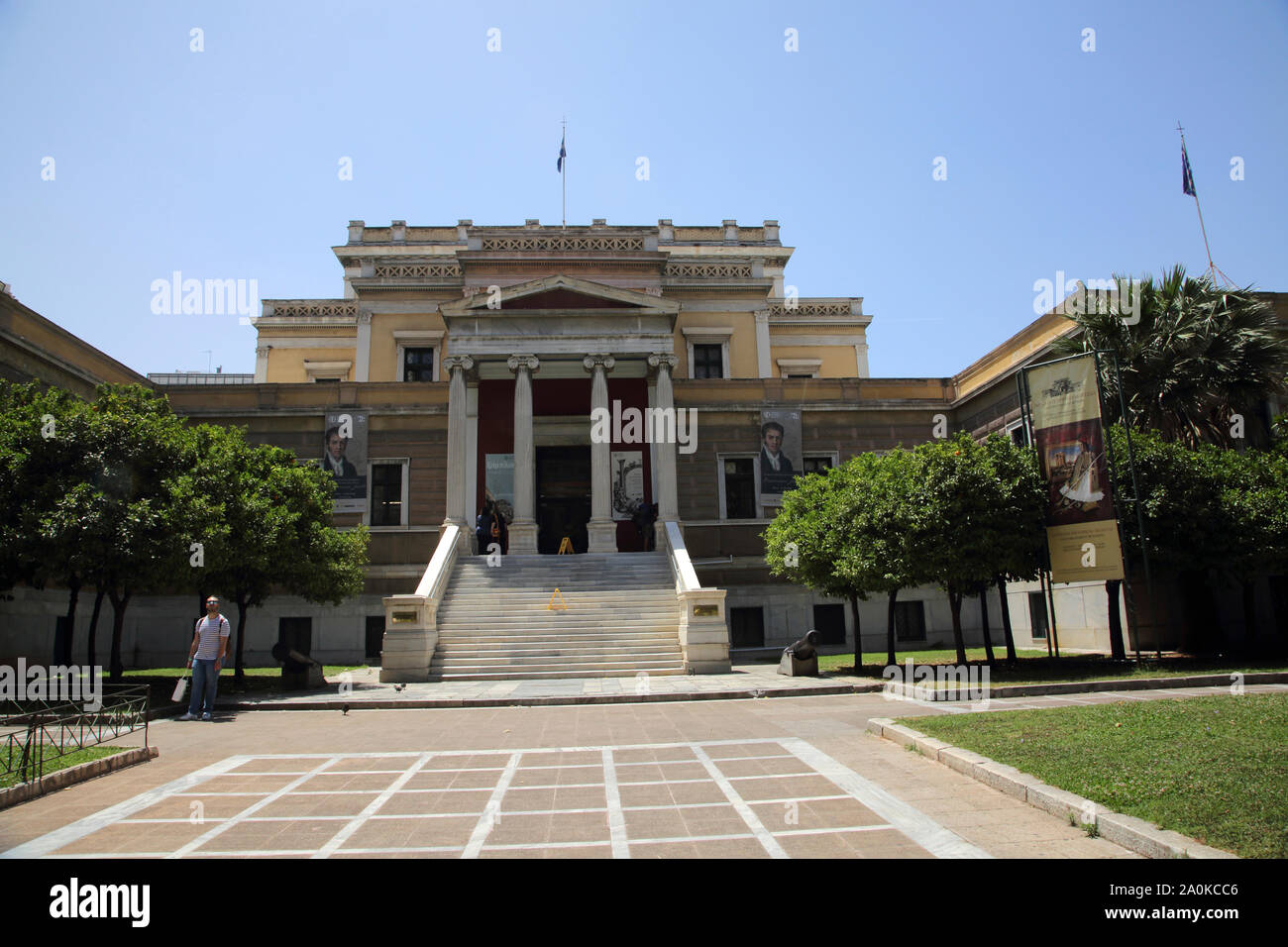 Athen Griechenland das National History Museum Früher das Alte Parlament House Stockfoto