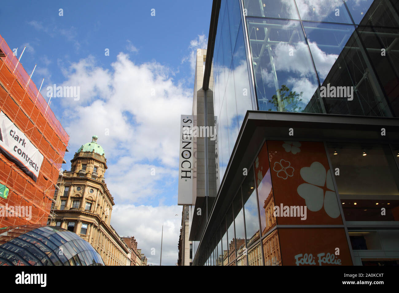 Glasgow Schottland St Enoch Shopping Centre Stockfoto