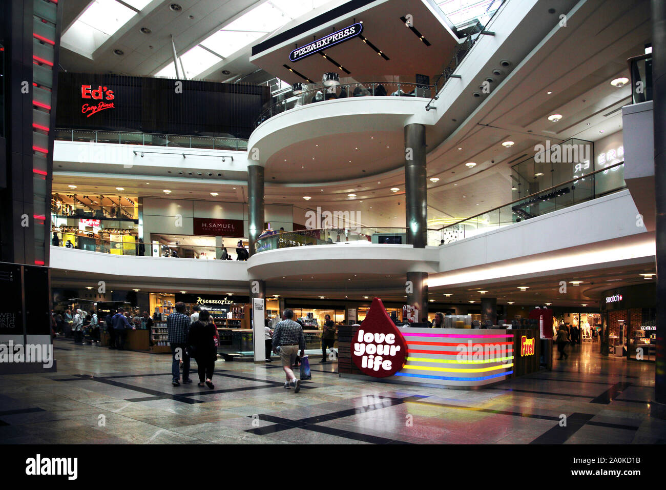 Southampton, Hampshire England Westquay Einkaufszentrum Stockfoto