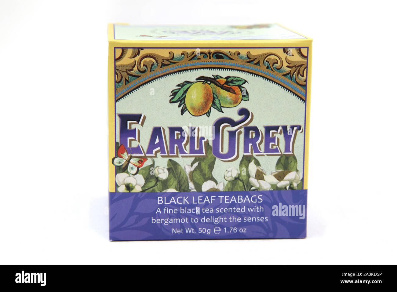 Schachtel mit Earl Grey Tee von whittard von Chelsea Stockfoto