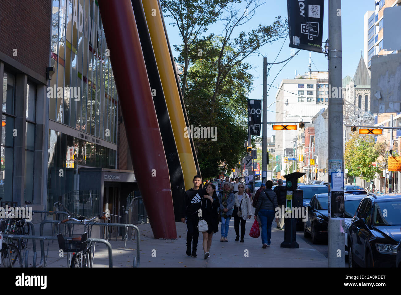 Toronto ist eine sehr walkable City Stockfoto