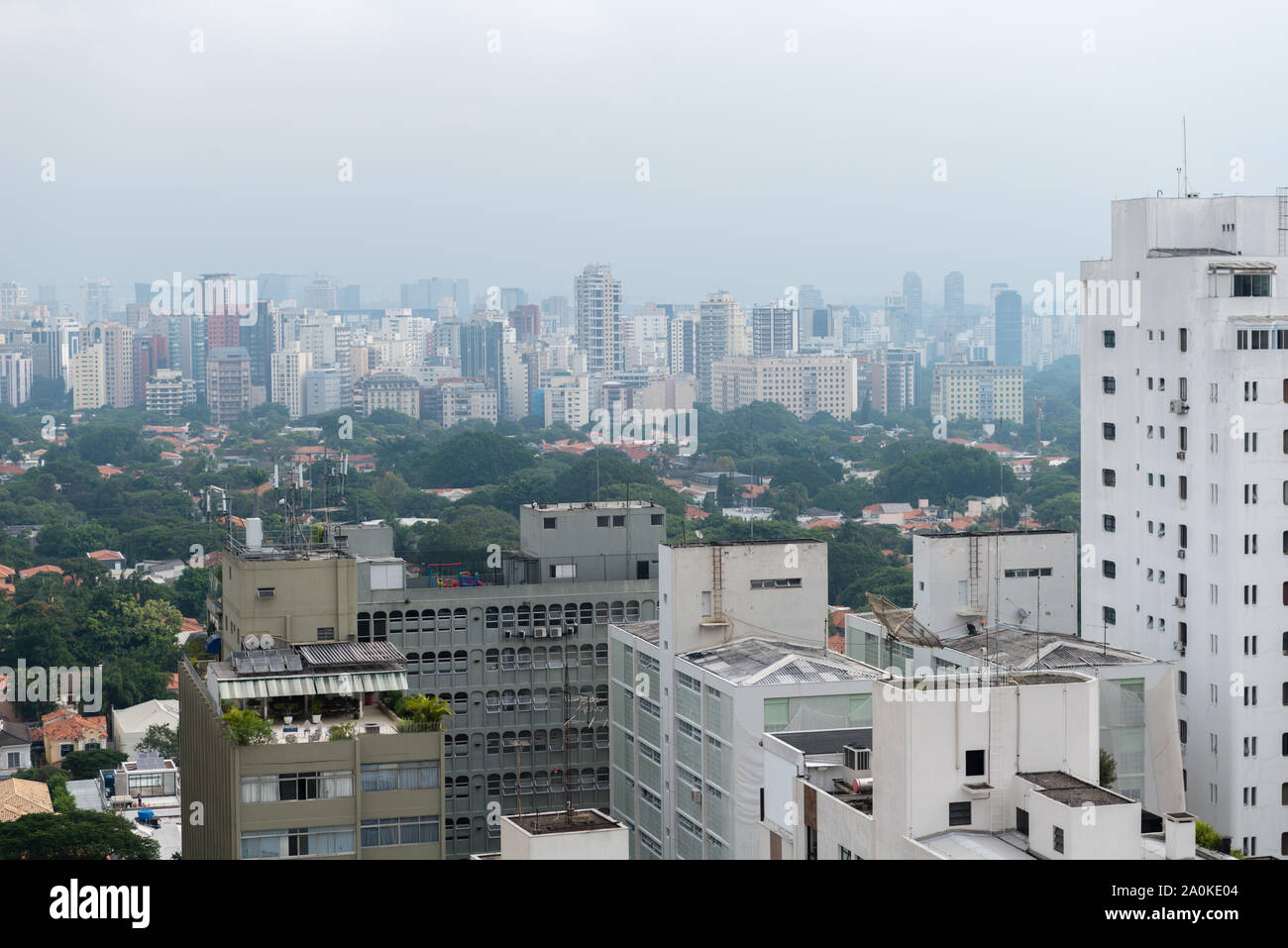 Wolkenkratzer in São Paulo, São Paulo, Brasilien, Lateinamerika Stockfoto