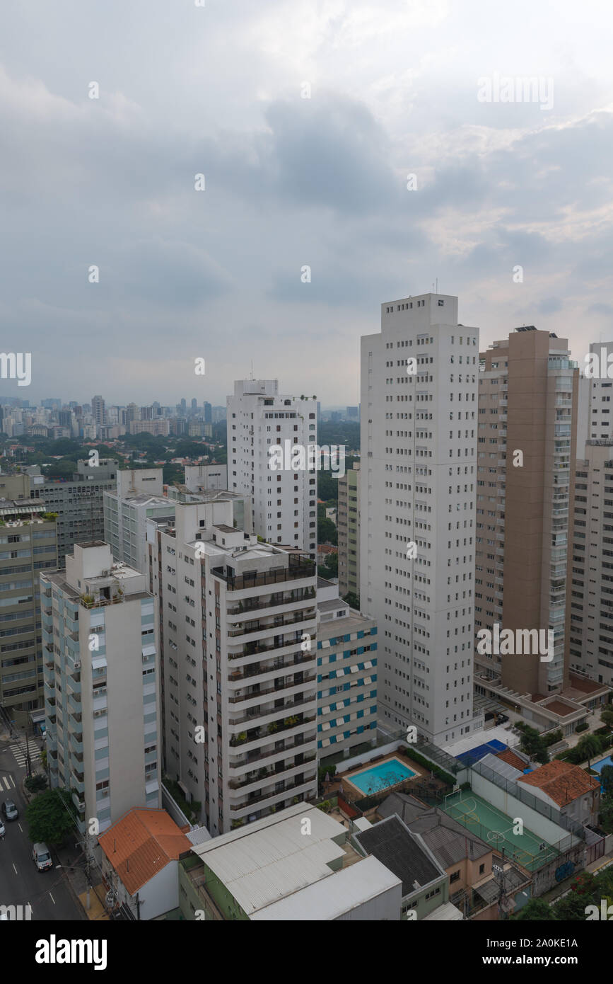 Wolkenkratzer in São Paulo, São Paulo, Brasilien, Lateinamerika Stockfoto