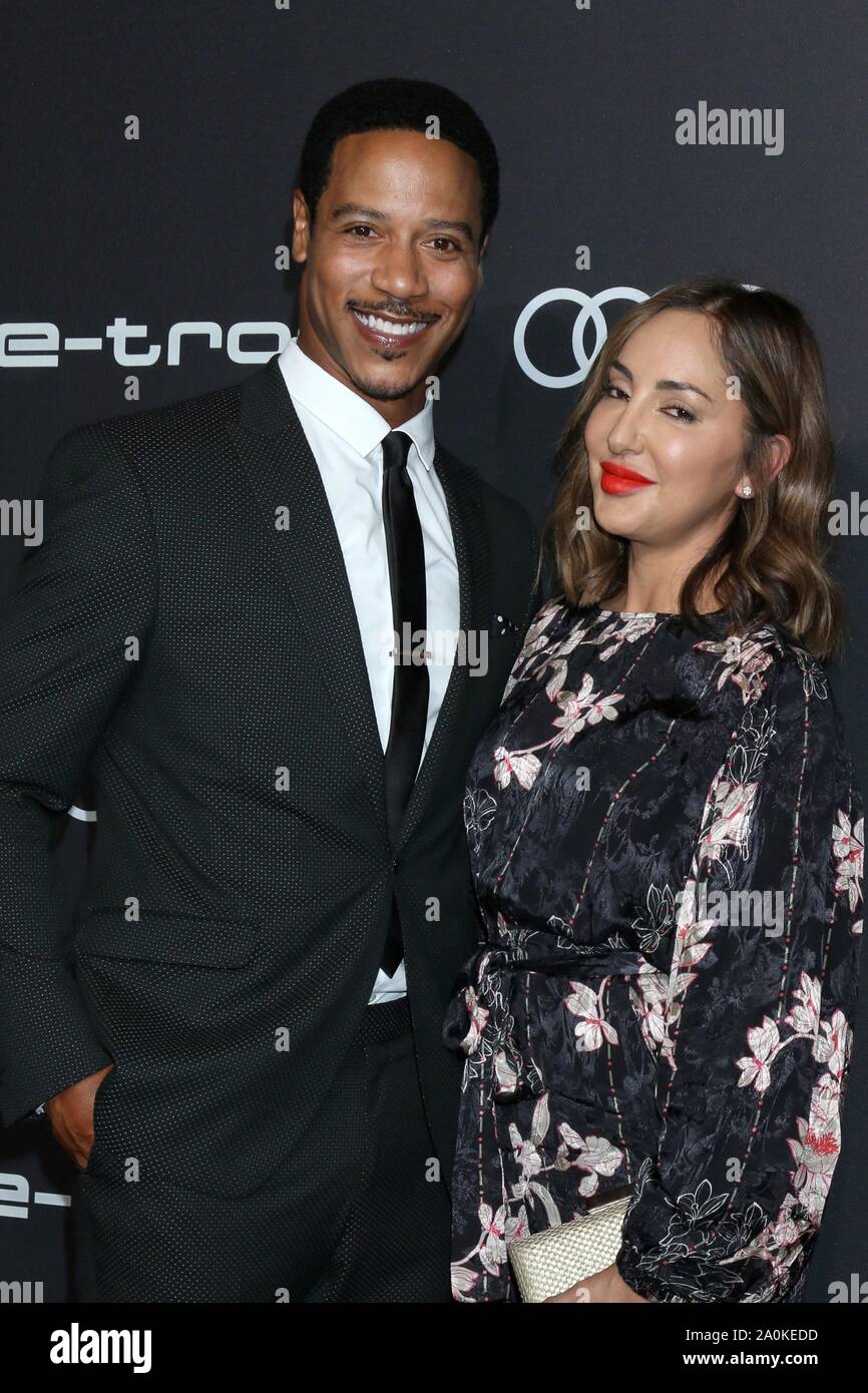 Los Angeles, CA. 19 Sep, 2019. Brian J. Weiß, Paula Da Silva in der Ankunftshalle für Audi feiert die 71 Emmys, Sunset Tower Hotel, Los Angeles, CA 19. September 2019. Credit: Priscilla Grant/Everett Collection/Alamy leben Nachrichten Stockfoto