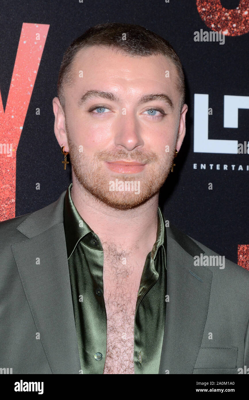 September 19, 2019, Beverly Hills, CA, USA: LOS ANGELES - 19.SEPTEMBER: Sam Smith an der 'Judy'' Premiere am Samuel Goldwyn Theater am 19. September 2019 in Beverly Hills, CA (Credit Bild: © Kay Blake/ZUMA Draht) Stockfoto