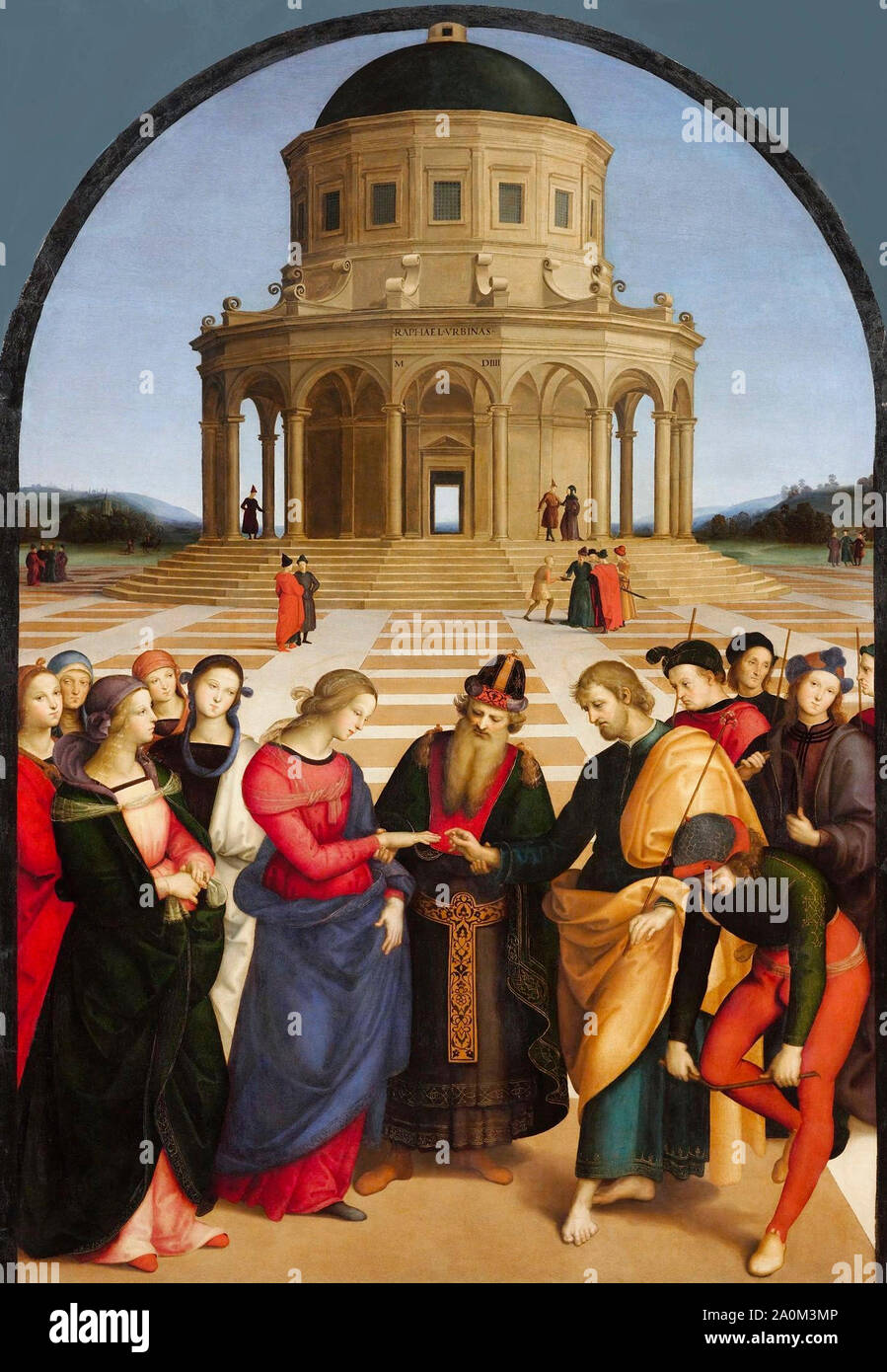 Die Ehe der Jungfrau - Raphael, ca. 1504 Stockfoto