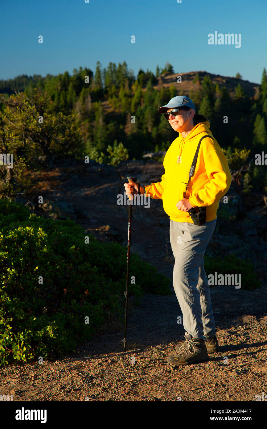 Anzeigen von Hobart Bluff aus der Pacific Crest National Scenic Trail, Cascade Siskiyou National Monument, Oregon Stockfoto