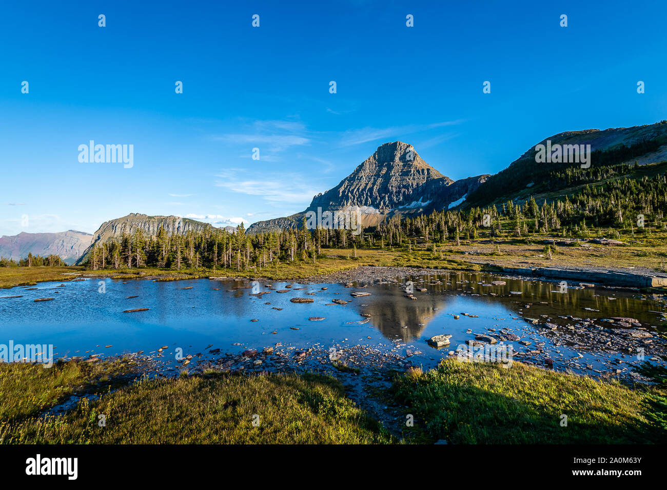 Hidden Lake Trail Stockfoto