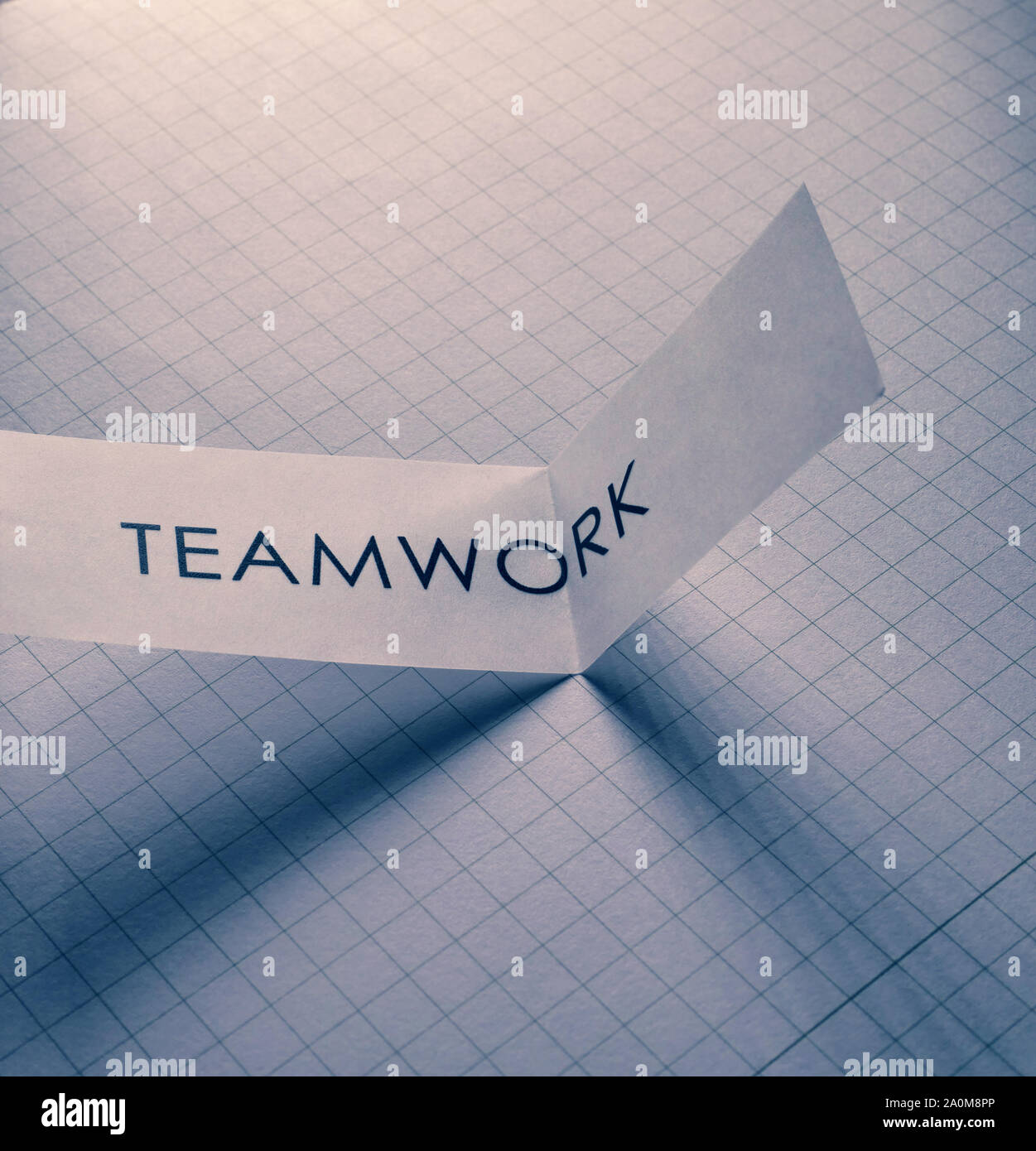 Nahaufnahme von Teamwork tag Label Stockfoto