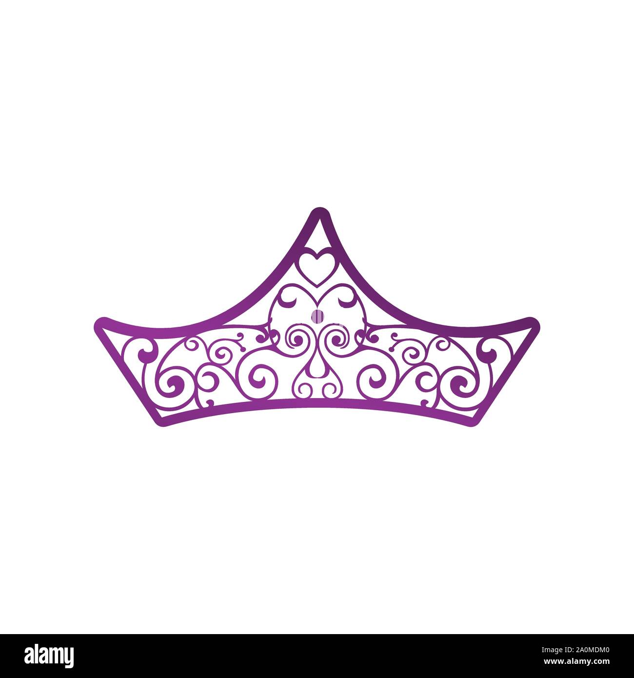 Abstrakte Crown Logo Vektor Royal König Königin abstrakt Design Stock Vektor
