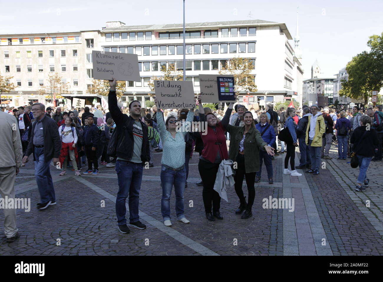 Klimaprotest vor dem Ratsgebäude der Stadt Dortmund Stockfoto